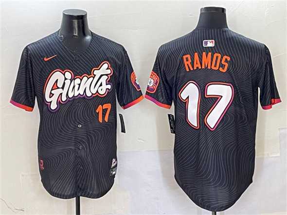 Men's San Francisco Giants #17 Heliot Ramos Anthracite 2025 City Connect Limited Stitched Jersey,We sell and wholesale Men's San Francisco Giants #17 Heliot Ramos Anthracite 2025 City Connect Limited Stitched Jersey on line form chian!